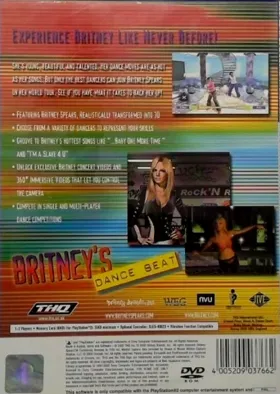 Britney's Dance Beat box cover back